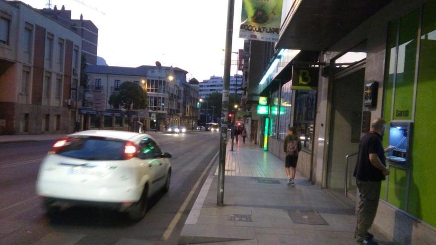 La avenida Alfonso IX, esta mañana.