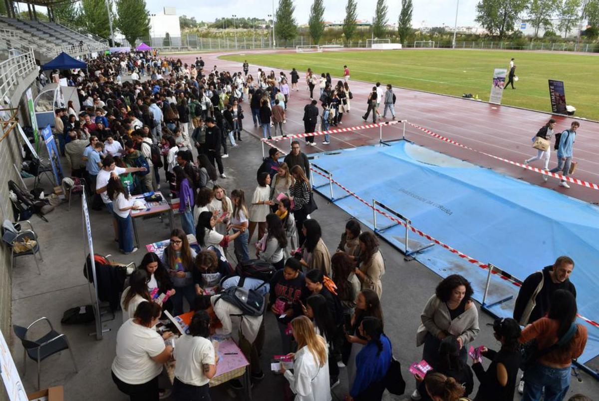 Un evento en el estadio de la Universidade en Elviña