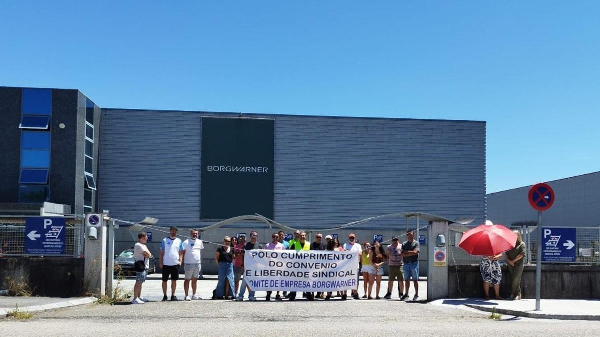 Paros en la planta de BorgWarner de O Porriño esta semana.