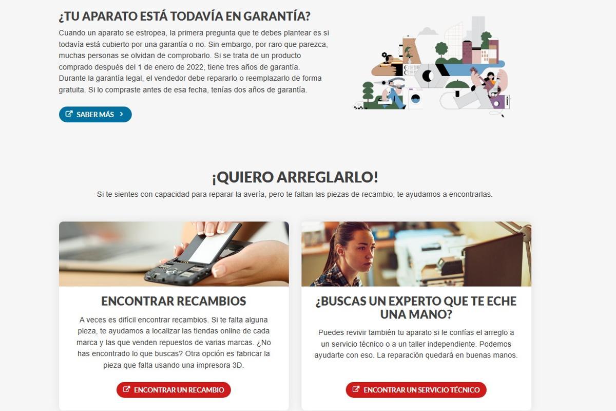Reparaciones de electrodomésticos.