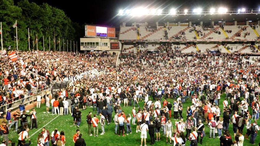 Celebración del ascenso del Rayo Vallecano.