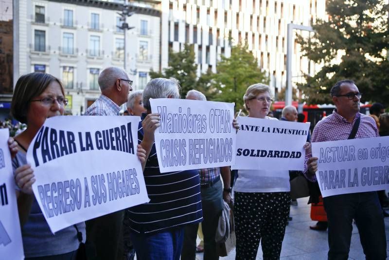 Protesta en Zaragoza por la inacción europea en Siria