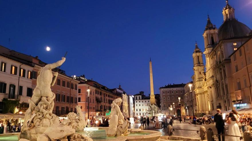 Desde Roma Plaza Navona, el antiguo estadio de Domiciano