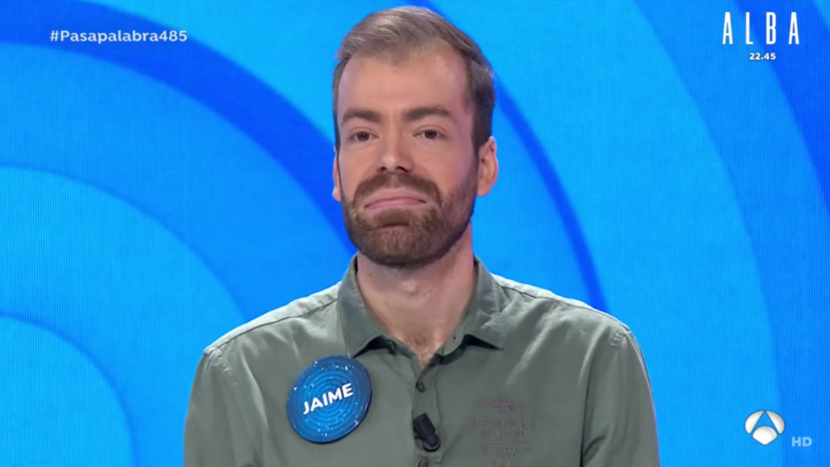 Jaime Conde en su último programa de 'Pasapalabra'