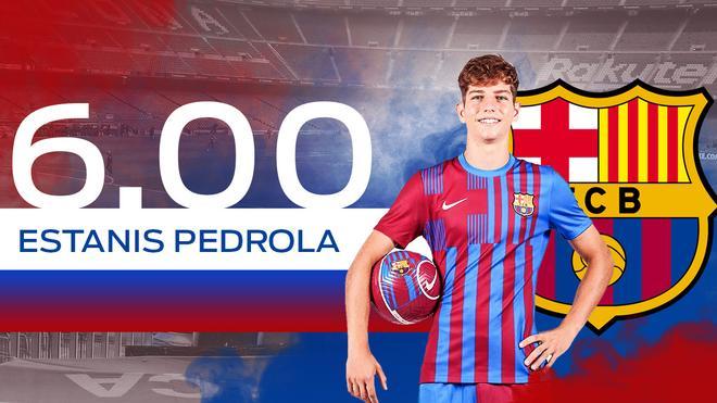 6,00. ESTANIS PEDROLA. HABILIDOSO. Extremo con profundidad, remate y juego asociativo. Solo jugó un partido con el primer equipo (Mallorca).