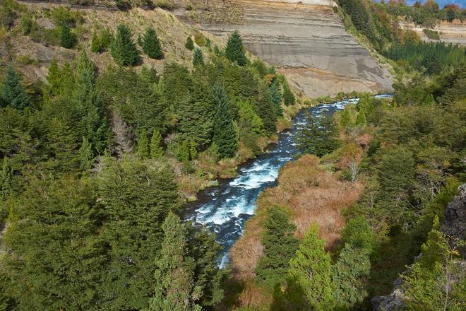 Rio Truful-Truful en Conguillio, Chile