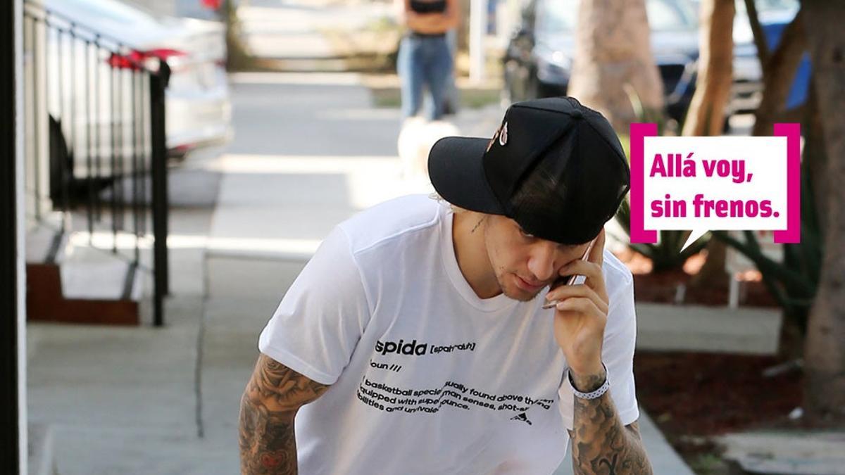 Justin Bieber estrena piercing y 'piñata' nueva