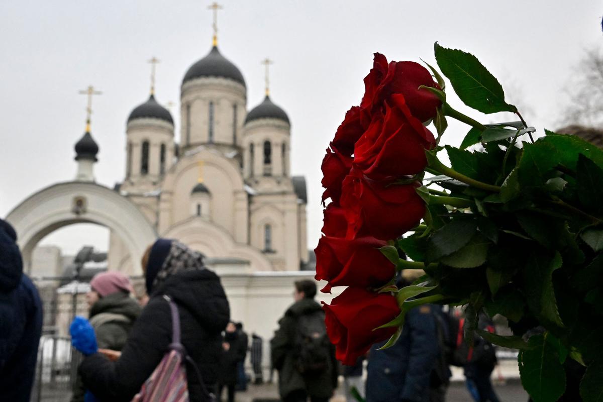 Funeral y ceremonia de despedida del político opositor ruso Alexei Navalny en Moscú