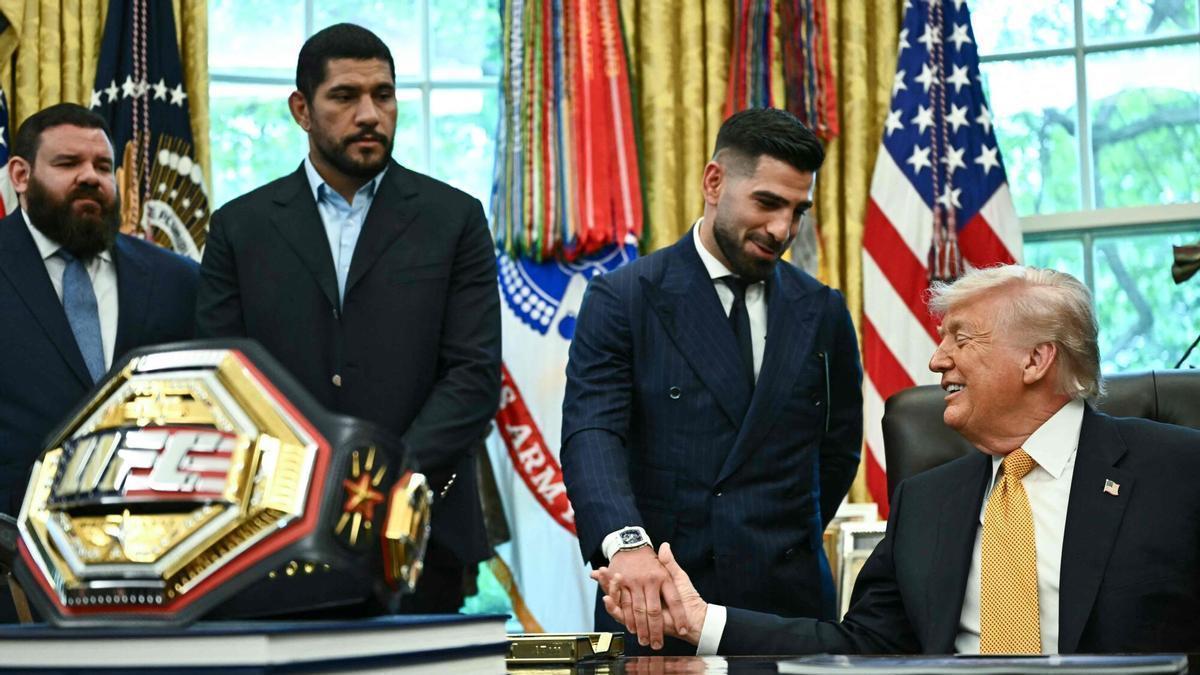 Las palabras de Ilia Topuria a Donald Trump en su visita a la Casa Blanca: "Nunca pensé que serías tan amable"