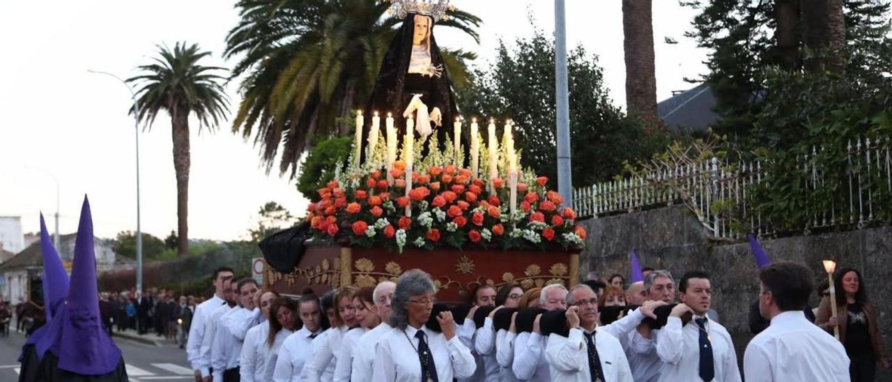 Imagen de archivo de una procesión anterior en la villa meca.  | // FDV