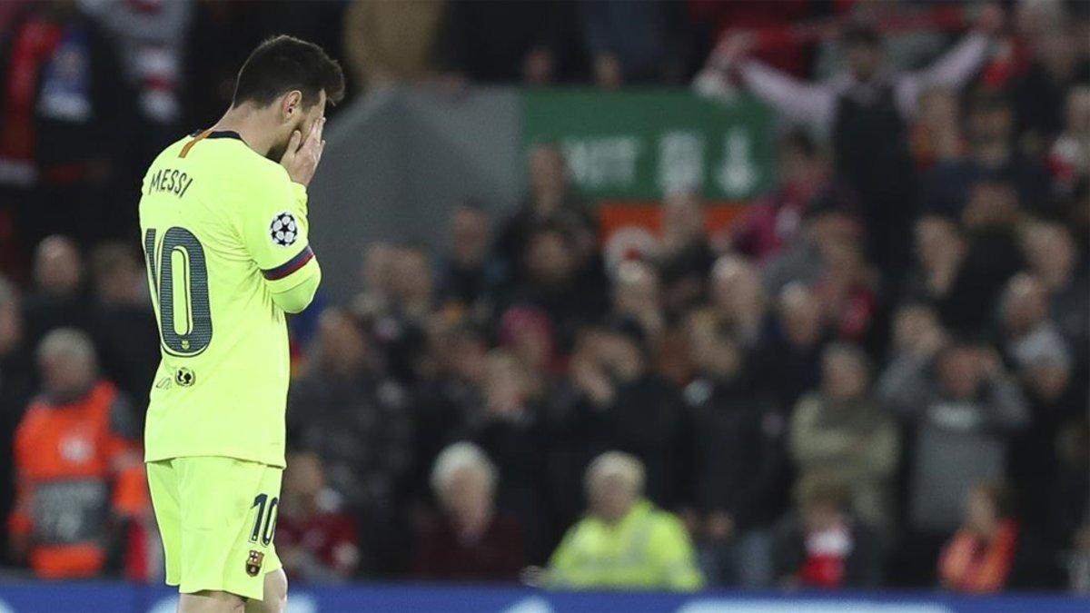 Messi lamentará eternamente la derrota en Liverpool