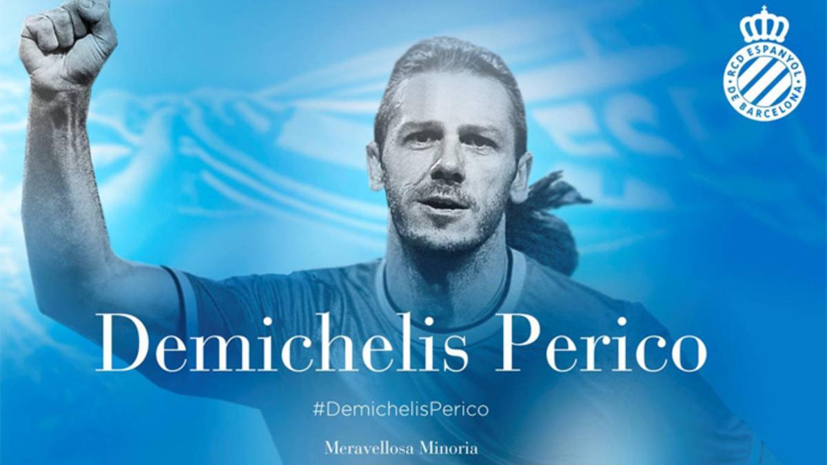 El Espanyol anunció el fichaje de Martín Demichelis