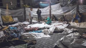 Human Rights Watch creu que un coet fallit de milícies palestines va causar l’explosió de l’Hospital Al-Ahli de Gaza