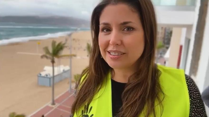 Cristina Ramos se une a la campaña de movilidad segura de Aipsev y el Cabildo de Gran Canaria