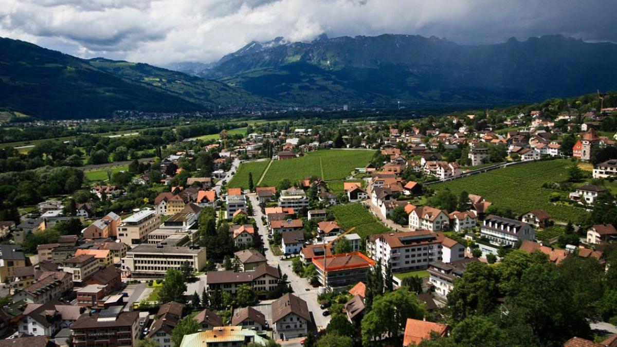 Vaduz, capital de Liechtenstein.