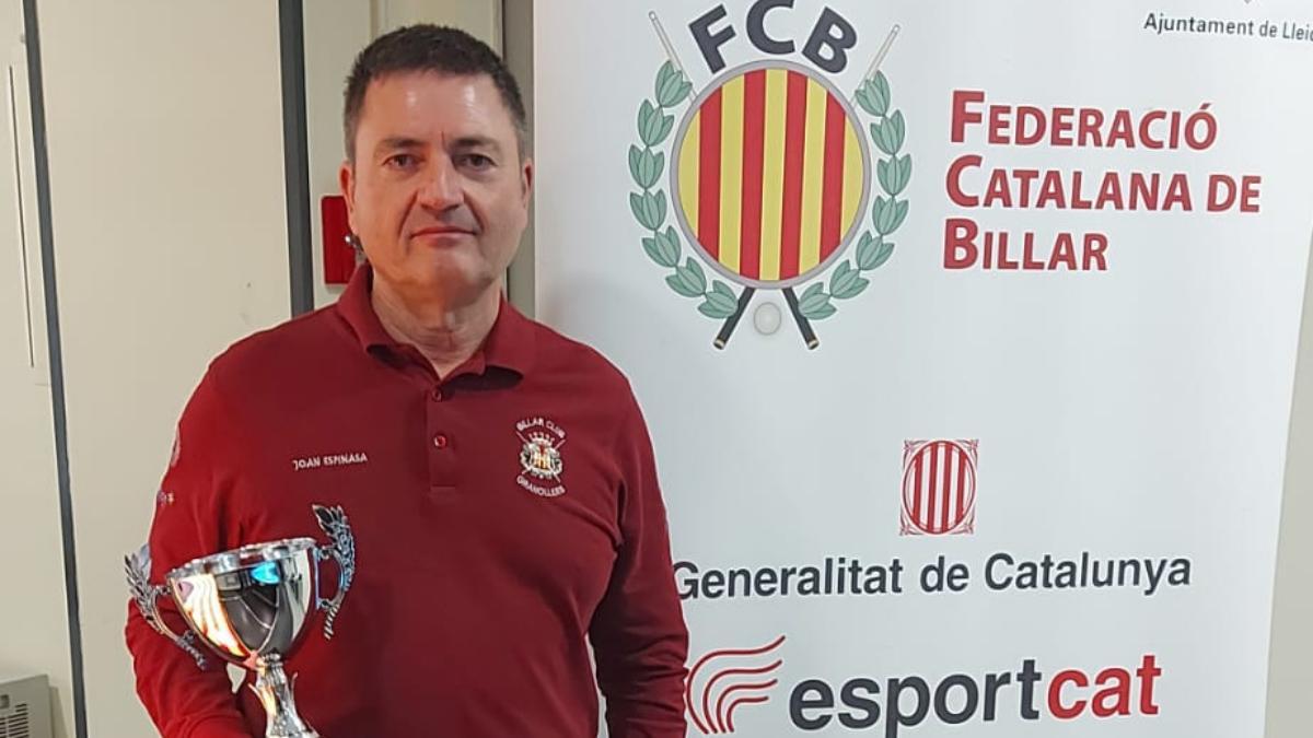 Joan Espinasa, campió de Catalunya del quadre 71/2 d'honor