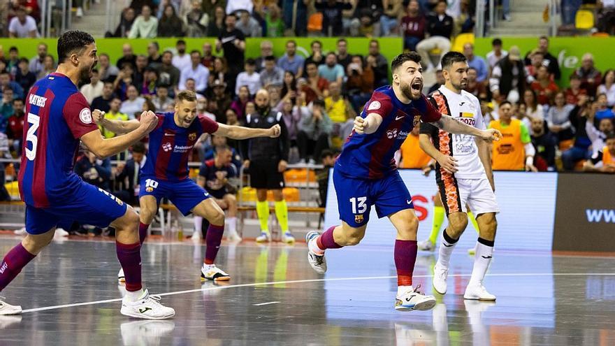 El Barça levanta la Copa tras una final de infarto ante ElPozo Murcia
