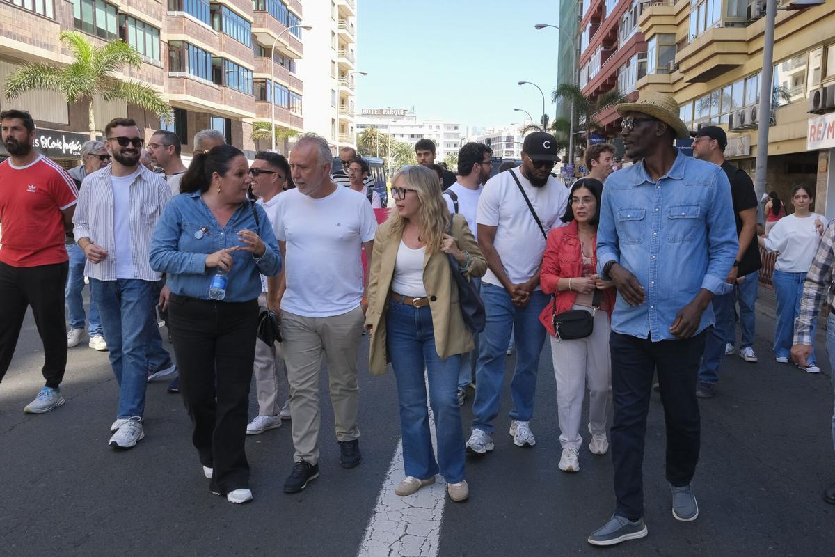 Manifestación por el Día de los Trabajadores en Las Palmas de Gran Canaria