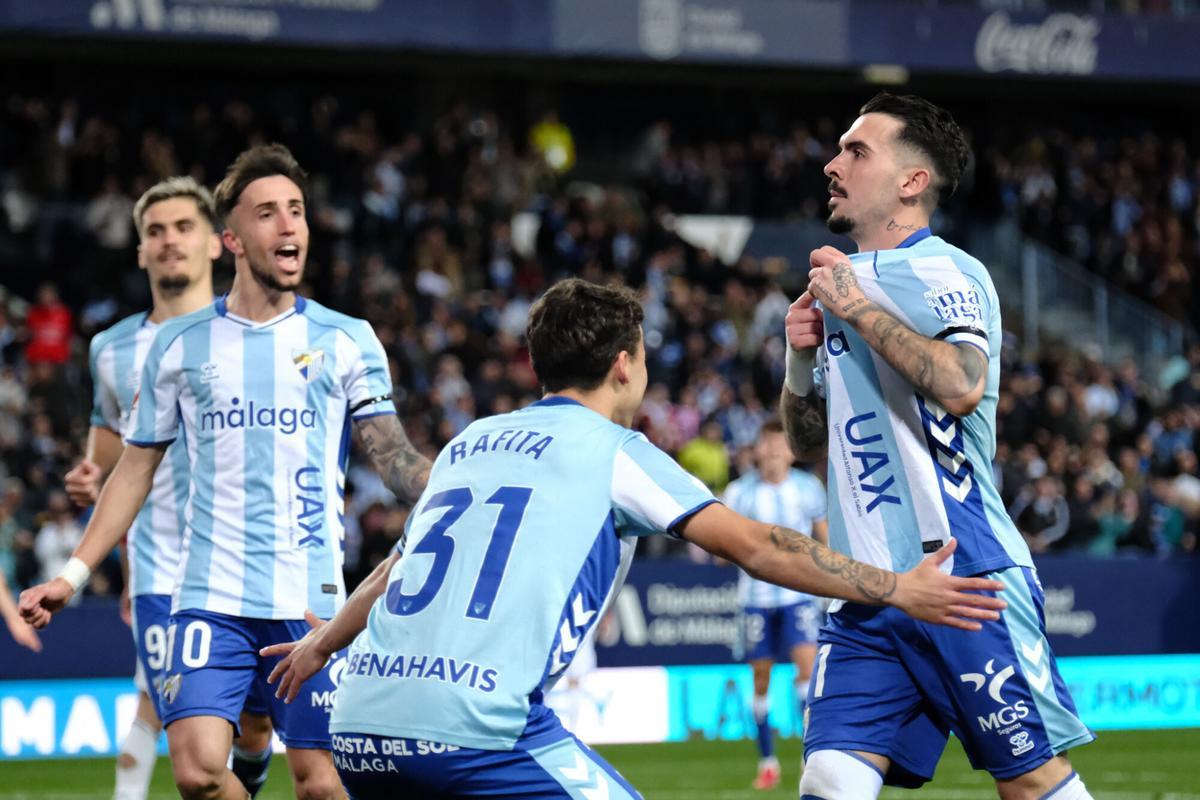 Málaga CF 1-0 Albacete BP, en imágenes
