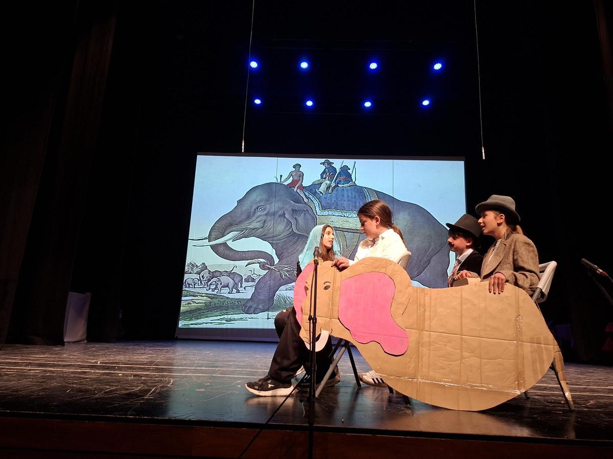 Els passatjes per l'Índia van incloure un viatge a lloms d'elefant.