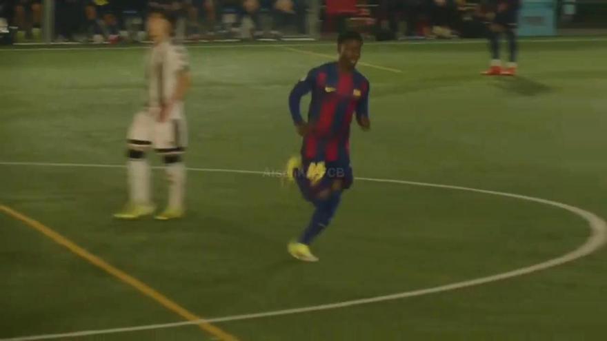 Ebrima Tunkara se convirtió en el cuarto debutante más joven de la historia del Barça Atlètic