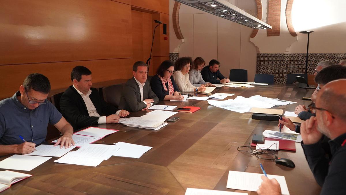 La reunión de la Comisión Mixta del Castell de Xàtiva, en la Conselleria de Cultura.