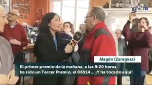 Momento surrealista en Aragón TV.