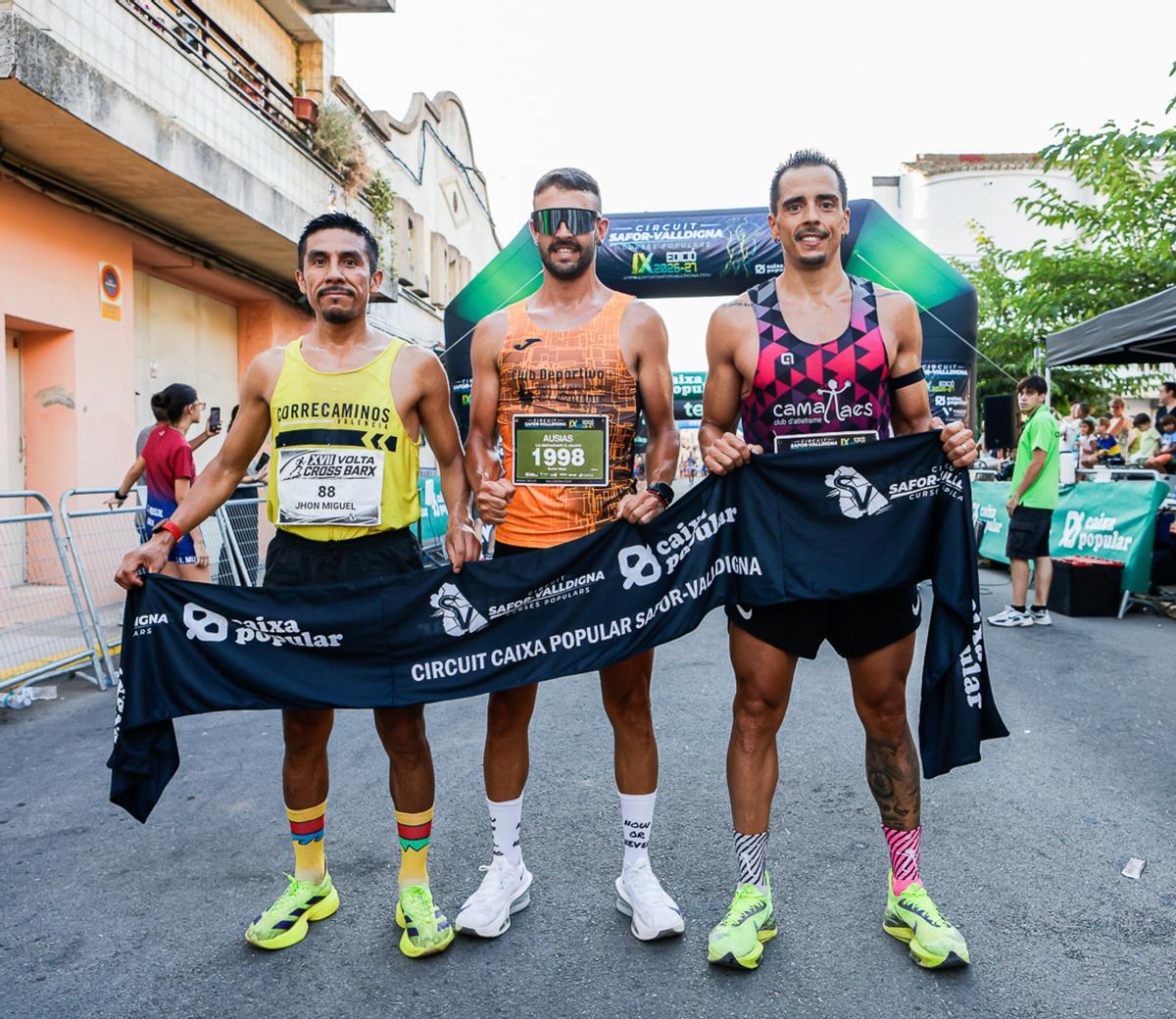 El podio masculino en Barx
