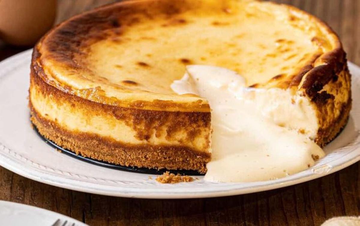 Tarta de queso casera al horno