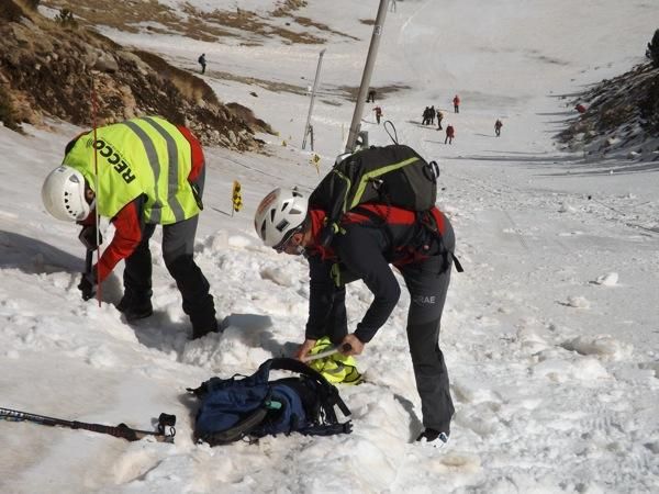 Simulacre de rescat a Vallter