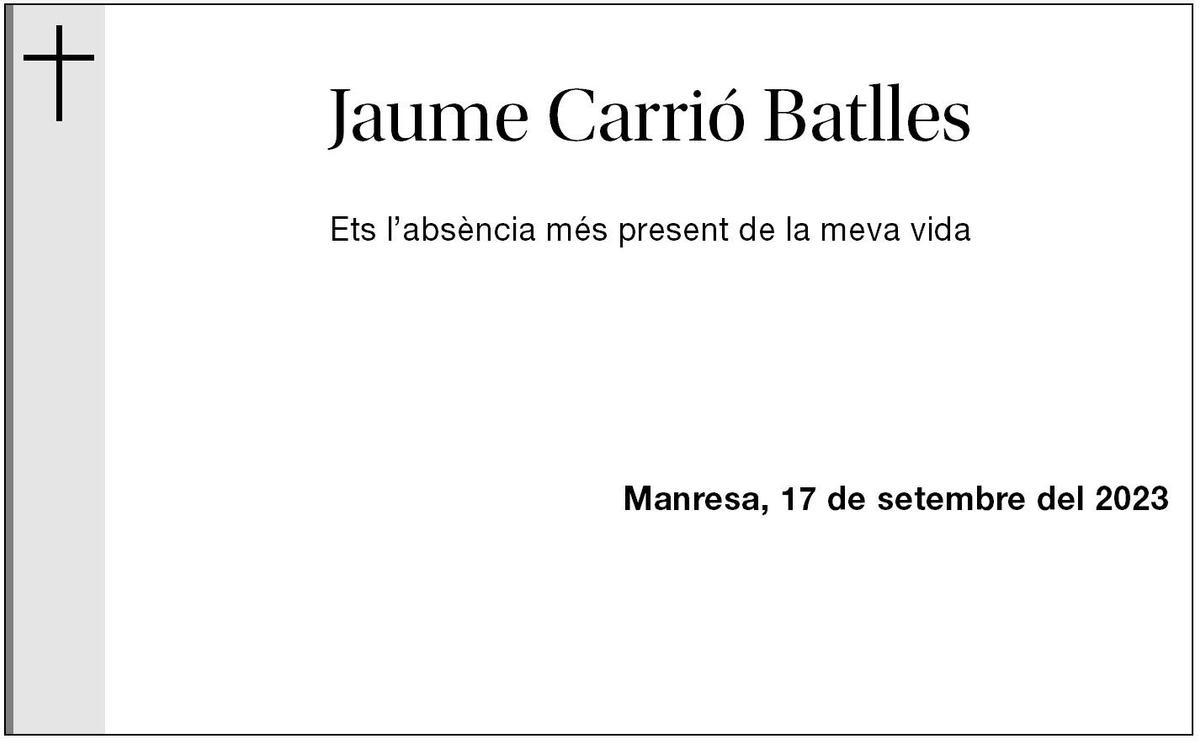 Jaume Carrio Batlles