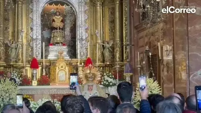 Vídeo | Así le cantan la Salve de la Esperanza Macarena en su regreso a la Basílica