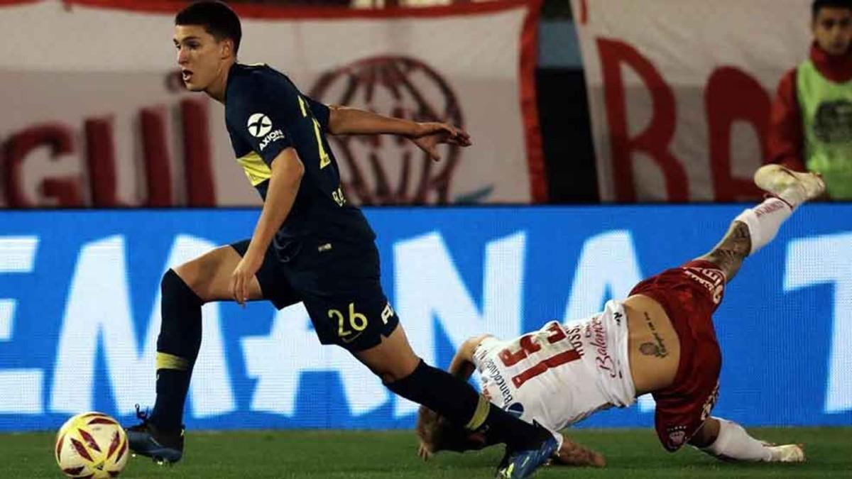 Balerdi, en acción con la camisete de Boca Juniors