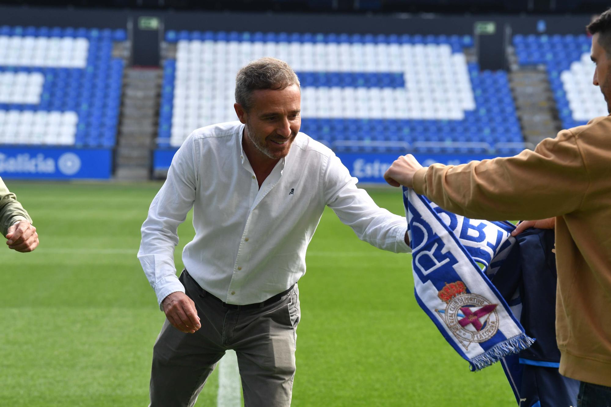 Presentación de Óscar Cano como nuevo entrenador del Dépor