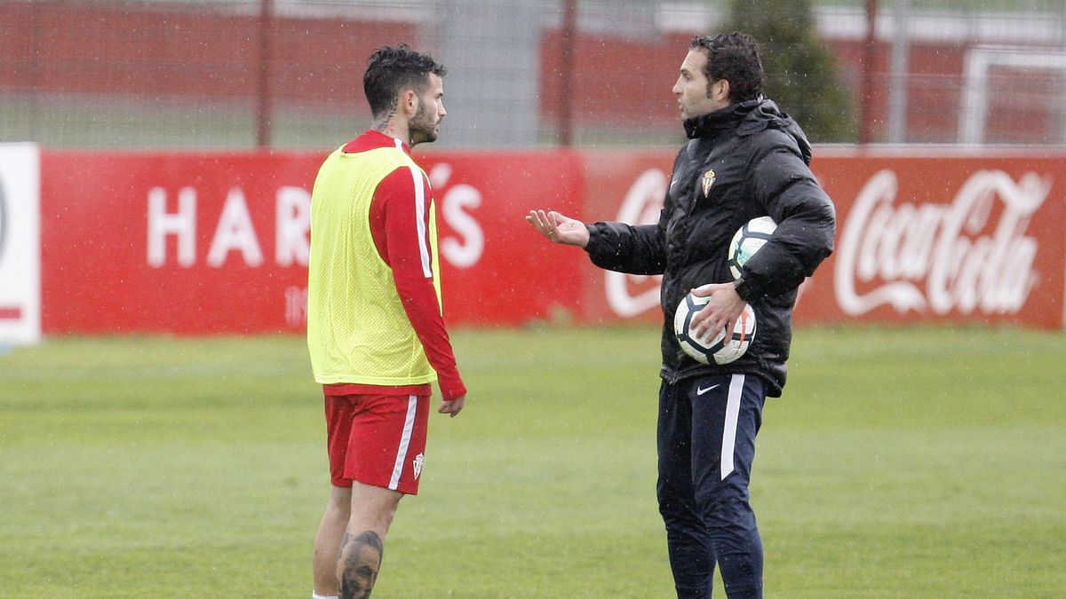 Rubén García, ante Rubén Baraja.