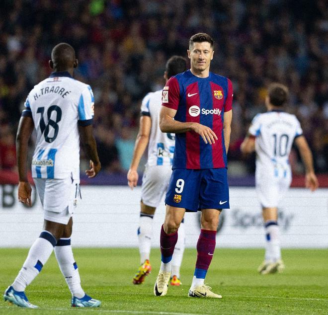 FC Barcelona - Real Sociedad, el partido de la liga EA Sports, en imágenes