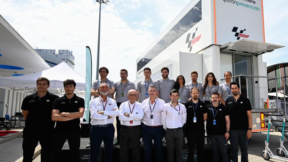 Equipo de Quirónsalud en el Mundial de MotoGP.