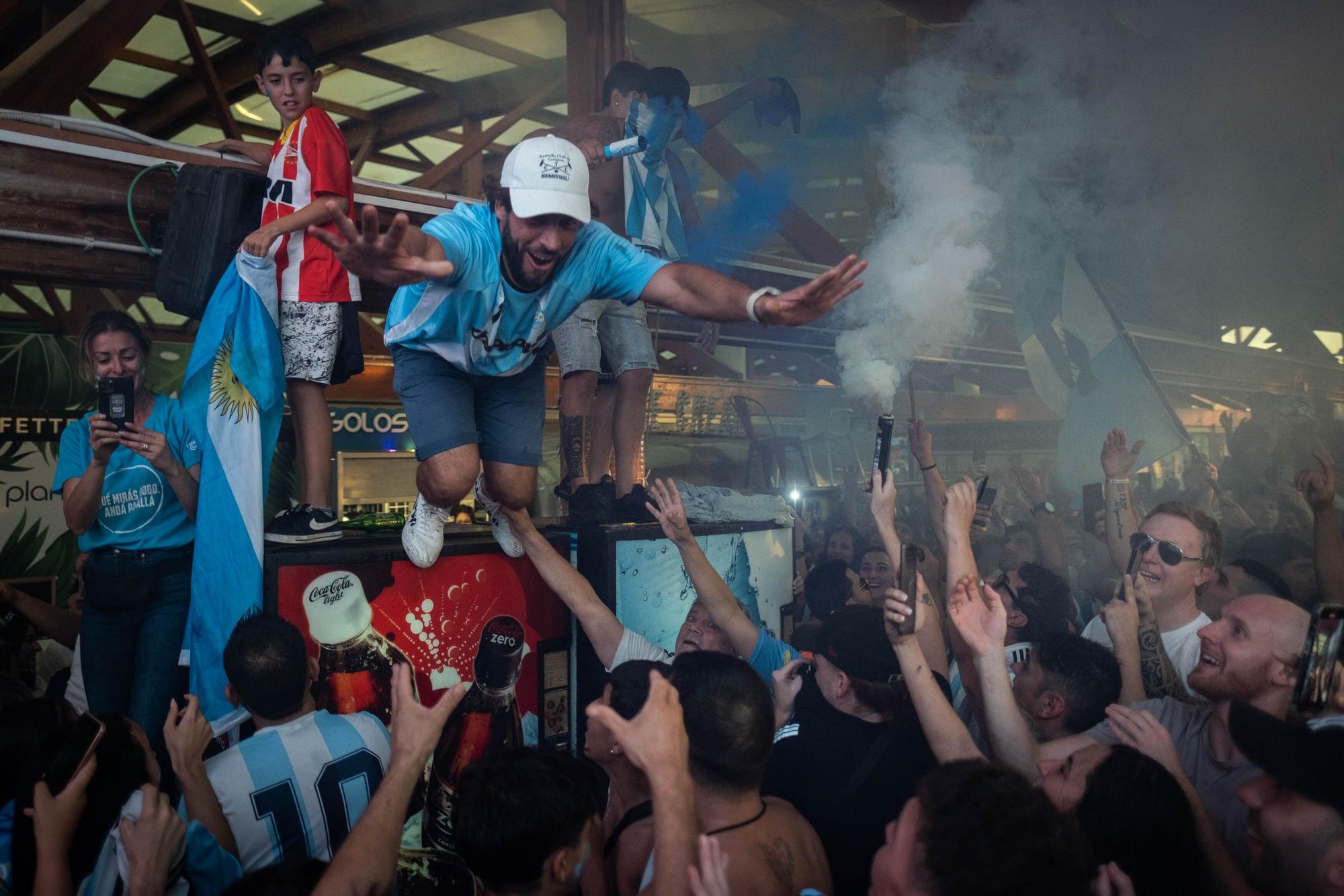 Celebración del Mundial de los argentinos afincados en Tenerife