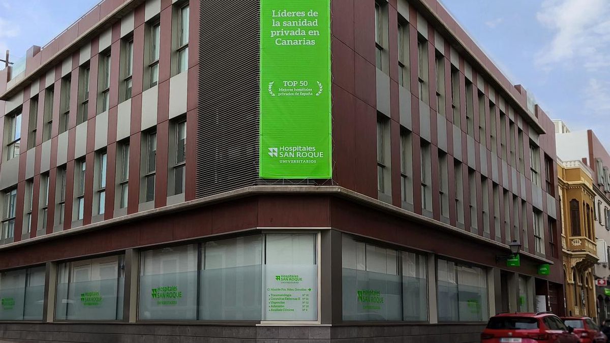 Fachada del edificio de Hospitales San Roque en Las Palmas de Gran Canaria.