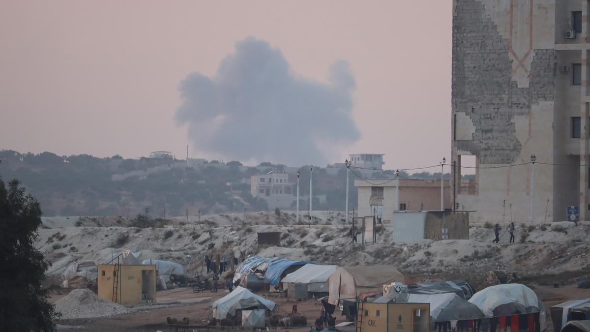Imagen de archivo de un bombardeo en Siria / EP - ARCHIVO