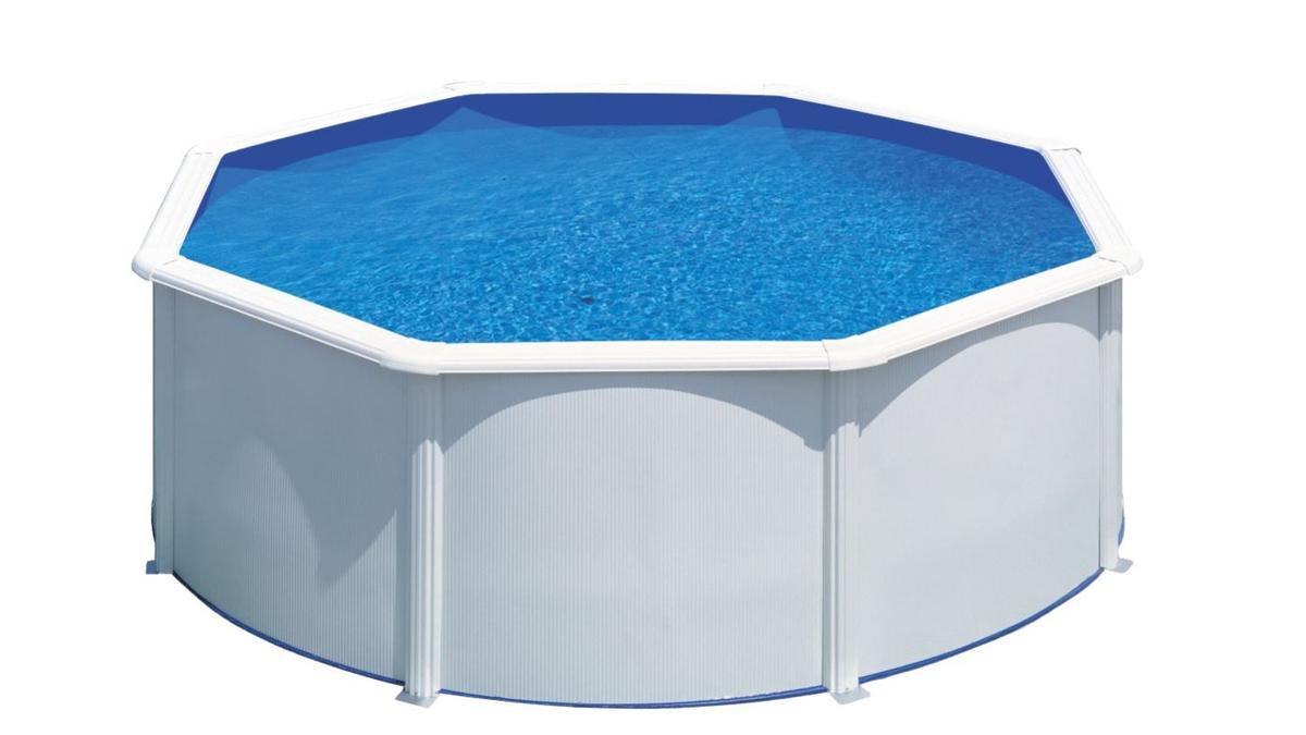 PISCINA DEMONTABLE | Este modelo de acero blanco es el más económico de Leroy Merlín