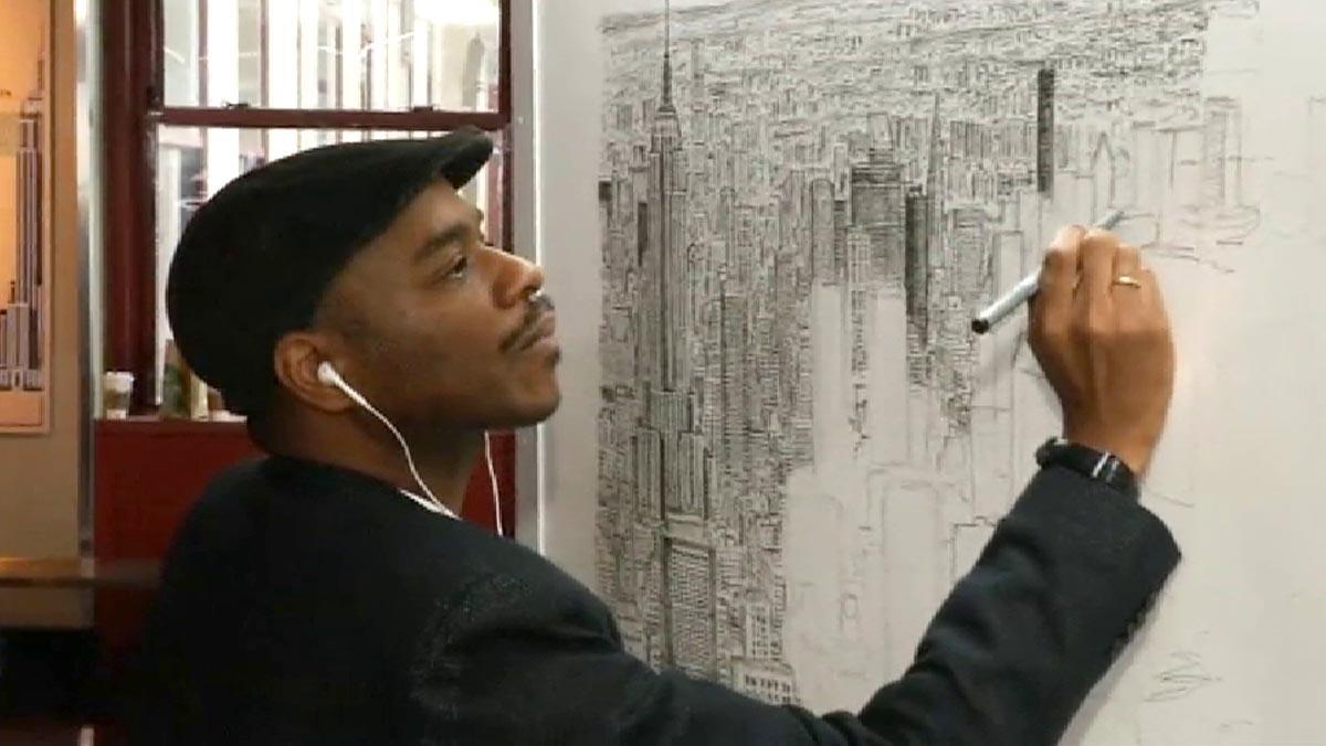 Stephen Wiltshire és capaç de dibuixar ciutats senceres després d’observar-les durant 45 minuts.