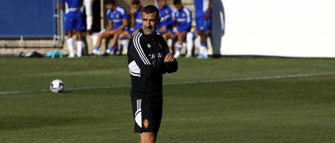 Juan Carlos Carcedo, durante un entrenamiento.