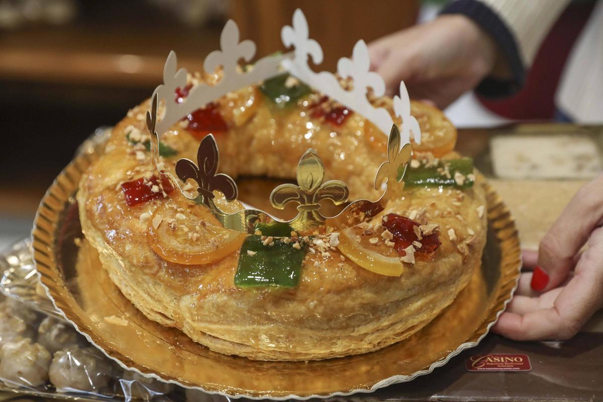 Un roscón de Reyes de Casino