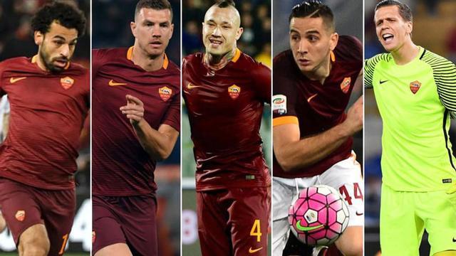 Salah, Dzeko, Nainggolan, Manolas y Szczesny tienen un pie fuera de la Roma