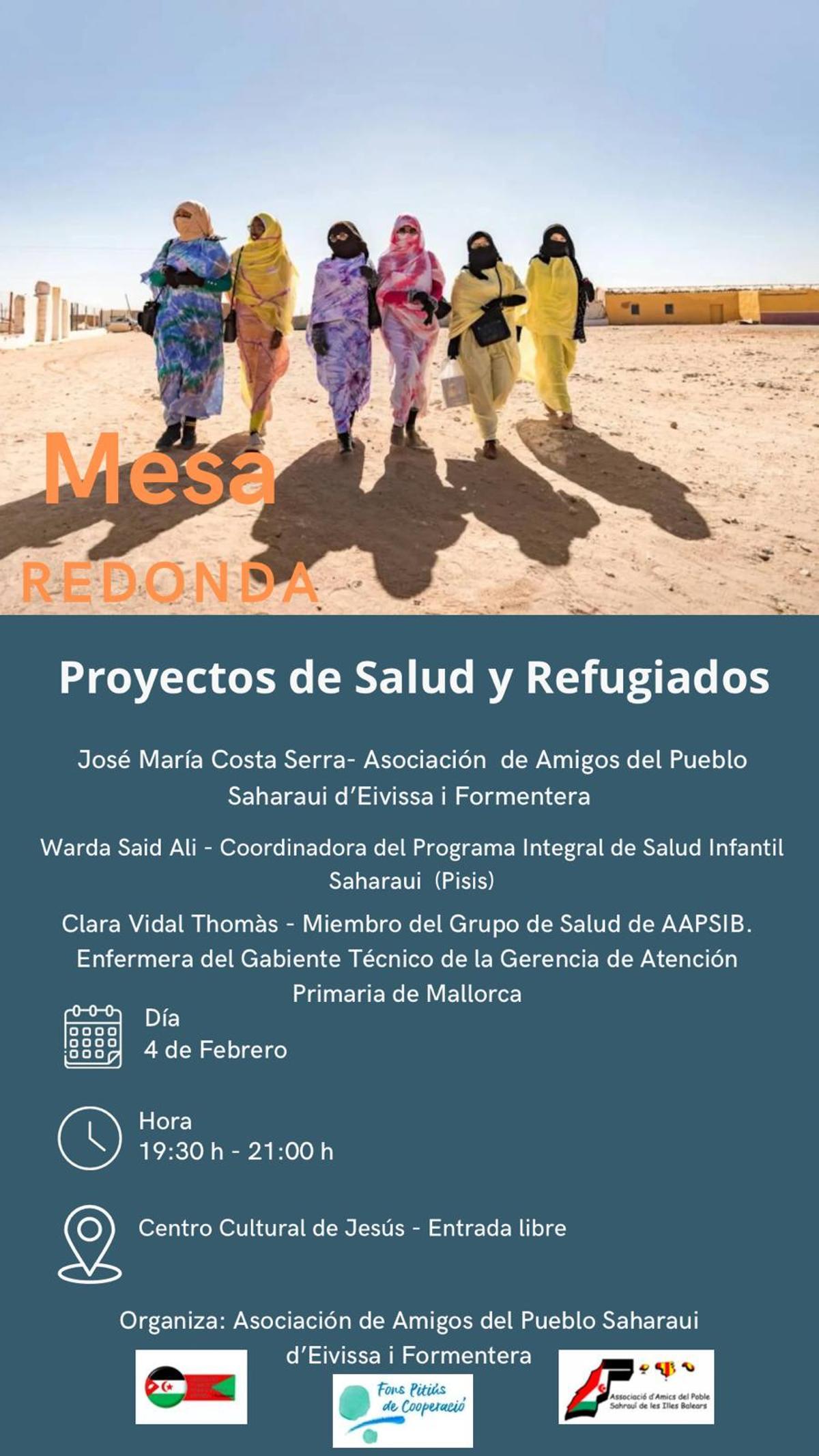 Cartel de la mesa redonda.