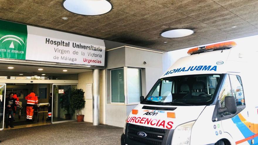 Acceso de Urgencias en el Hospital Clínico de Málaga.