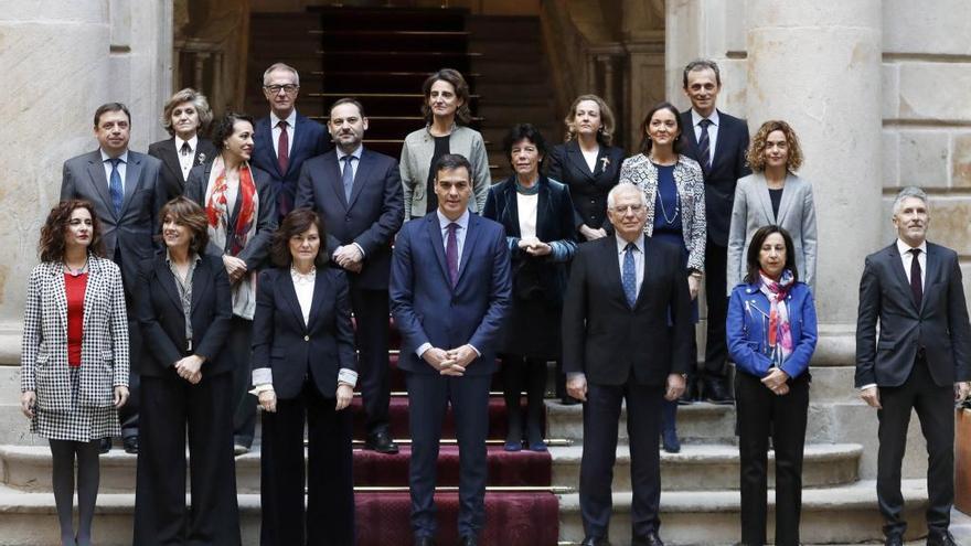 El govern de Pedro Sánchez a la Llotja de Mar de Barcelona