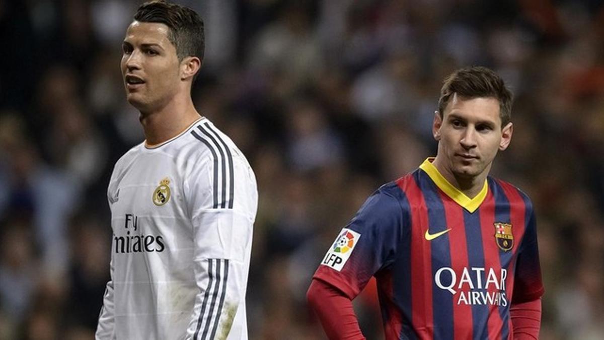 Leo Messi y Cristiano Ronaldo, durante el clásico disputado la temporada pasada en el Santiago Bernabéu