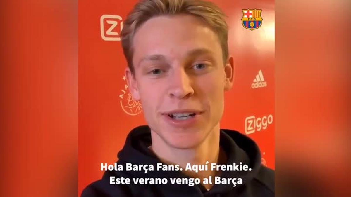 Las primeras palabras de De Jong como jugador del Barça